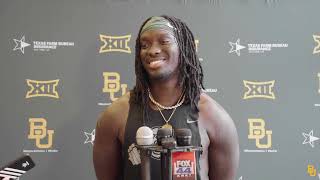 Baylor Football Kelsey Johnson Media Availability August 5 2024 [upl. by Haimarej]