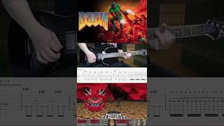 DOOM Theme  E1M1 At Dooms Gate  Guitar Cover by ManP [upl. by Acile731]