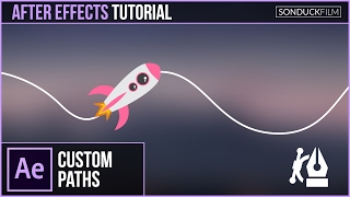 After Effects Tutorial Animate Any Object or Text Along a Custom Path [upl. by Anelav827]