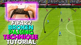 This PASS is BROKEN in FIFA 22  DRIVEN LOB PASSING TECHNIQUE  FIFA 22 PASSING TUTORIAL [upl. by Sirovaj823]