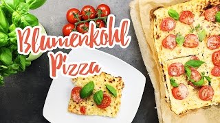 LowCarb Pizzateig aus Blumenkohl  Essen ohne Kohlenhydrate [upl. by Cates]