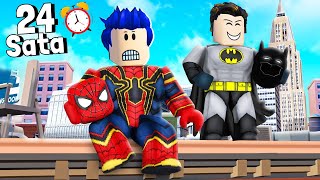 POSTAJEMO SUPER HEROJI NA 24 SATA U ROBLOXU O [upl. by Robbins]