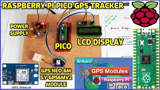 Raspberry Pi Pico GPS Tracker  GPS NEO6M GYGPS6MV2 Module  Arduino IDE Programming [upl. by Adnalra]