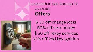 Locksmith In San Antonio Tx [upl. by Ladnor]