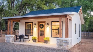 Absolutely Gorgeous Corrales Casita Tiny House in New Mexico [upl. by Llien]