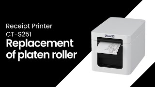 CTS251 Replacement of platen roller [upl. by Esemaj731]