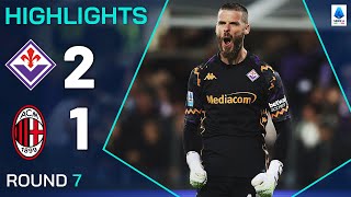 FIORENTINAMILAN 21  HIGHLIGHTS  De Gea saves TWO penalties in crazy Viola win  Serie A 202425 [upl. by Atiral]