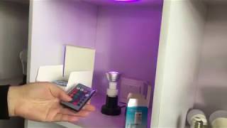 Color Change GU10 RGB LED Spotlight With Controller [upl. by Anrat731]