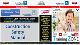 ARAMCO CSM Third Party Exam Important Questions amp Answers Video 003 [upl. by Winwaloe]