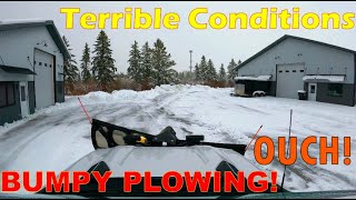 2 12 HOURS RAW SNOW PLOWING FOOTAGE  Terrible Conditions snowplowing [upl. by Atterehs]