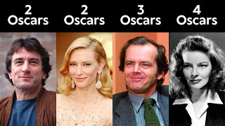 Every Actor with 2 or more Oscars [upl. by Adnarem]