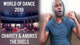 World of Dance 2018  Charity amp Andres The Duels Reaction [upl. by Arracahs371]