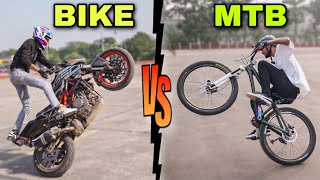 EPIC STUNT RIVALRY  Motorbike Madness vs Cycle Skills Showdown [upl. by Ades]