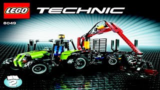 LEGO instructions  Technic  8049  Tractor with Log Loader Book 2  Model A [upl. by Enaile]