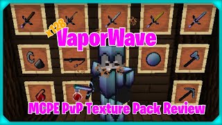 VaporWavex128 MCPE PvP Texture Pack Review [upl. by Branca]