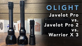 Olight Javelot Pro 2 vs Javelot Pro vs Warrior X 3 [upl. by Notxed495]