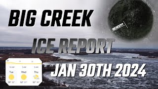 Big Creek Lake Ice Report 1302024 IOWA [upl. by Zeus]