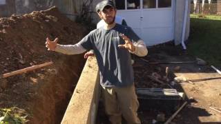 Pulling a retaining wall straight with wall anchors [upl. by Razid775]