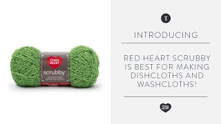 Red Heart Scrubby is Best for Making Dishcloths and Scrubbies [upl. by Hibben504]