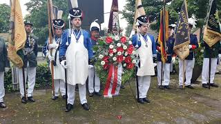 Schützenfest in Grevenbroich Kapellen 2024  Gefallenenehrung und grosser Zapfenstreich am 262024 [upl. by Ban700]