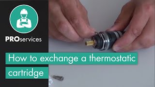 How to exchange a thermostatic cartridge [upl. by Konstanze]