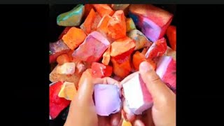 BSN and Ader gym chalk crush multi dyed gym chal TrueCrushAsmr oddly satisfying sleep aid ASMR [upl. by Notsek]