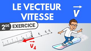 Le vecteur vitesse ✏️ Exercice  Seconde  Physique Chimie [upl. by Jodoin]