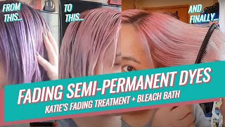 DIY  How I Fade Semi Permanent Hair Dye  Katies Fading Treatment amp Bleach Bath  Manila PH [upl. by Ennaeerb]