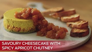 Recipe Savoury Cheesecake With Spicy Apricot Chutney [upl. by Aubrie474]