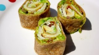 Turkey Avocado Pinwheels Recipe [upl. by Atreb317]