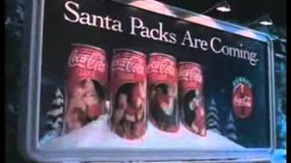 CocaCola Santa Packs Christmas Ad 1995 [upl. by Atinwahs]