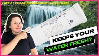 Easy GE Fridge Water Filter Replacement  XWFE Review amp Demo [upl. by Dorcy]