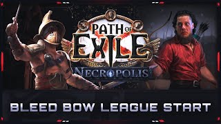 PATH OF EXILE  324 – BLEED BOW GLADIATOR – SSF LEAGUE START SIMULATION [upl. by Natale]