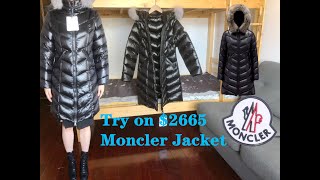 Moncler Fulmarus long down jacket for women reivew by Bootsfy [upl. by Lankton]