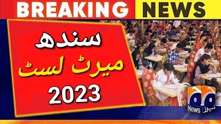 Sindh DUHS MBBS provisional merit list 2023Sindh mbbsbds merit listsindh mdcat 2023 latest news [upl. by Elyag841]