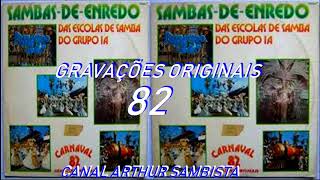 SAMBAS DE ENREDO 1982 RIO DE JANEIRO  GRUPO ESPECIAL 1 A [upl. by Erbua]