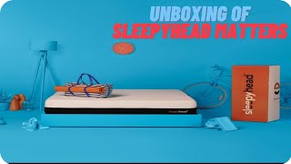 Unboxing of Sleepyhead Sense  3 Zoned Orthopedic PCM Cooling Foam Mattress [upl. by Ellenij]