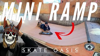 I Built An AWESOME Skateboard Mini Ramp IN MY GARAGE [upl. by Ordnassela]