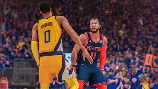 New York Knicks vs Indiana Pacers Game 2 Round 2 Playoffs NBA 2K24 Gameplay [upl. by Ylrrad934]