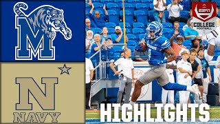 Navy Midshipmen vs Memphis Tigers  Full Game Highlights [upl. by Naimaj]