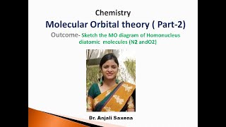 Molecular orbital theory part2 Engineering Chemistry Molecular orbital diagram of N2 and O2 [upl. by Baskett]