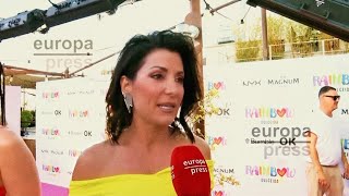 Entrevista a Nagore Robles en photocall de Rainbow [upl. by Eikcor]