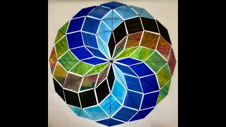 YES YOU CAN make an amazing colour burst GOG mosaic using stained glass [upl. by Ihdin]