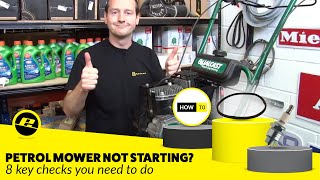 How to Fix a Petrol Lawnmower that Wont Start [upl. by Illene267]