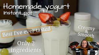 Homemade YOGURT Instant Pot [upl. by Barncard907]