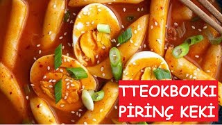 TTEOKBOKKI TARİFİ RAMEN WİTH TTEOKBOKKİ PİRİNÇ KEKİ NASIL YAPILIR Cheesi Korean Rice Cakes [upl. by Nanis]