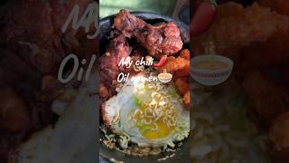 BEST CHILI OIL RAMEN EVERRRR tasty food foodie cooking chilioil ramen chili oil recipe [upl. by Kreg]