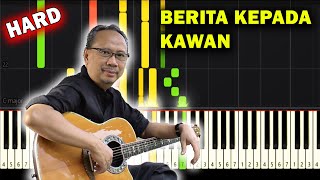 Ebiet G Ade  Berita Kepada Kawan Piano Tutorial Karaoke  HARD [upl. by Allehcim]