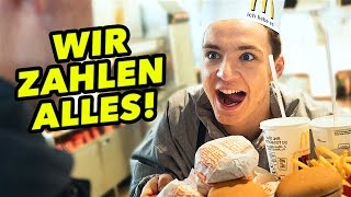 Wir ZAHLEN ALLES bei McDONALDS 😱😏 [upl. by Etteniuqna]