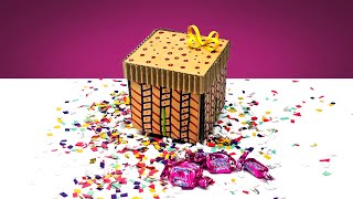 Amazing Diy Explosion Gift Box From Cardboard [upl. by Dever]